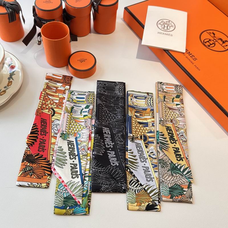 Hermes Silk ribbon 5X86cm E070705
